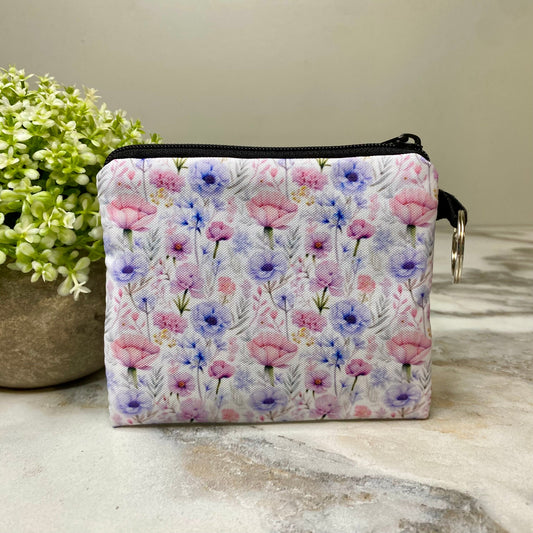 Mini Pouch - Floral Lavender Pink