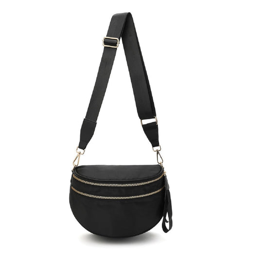 The Roni Nylon Crossbody - Solid Black - PREORDER