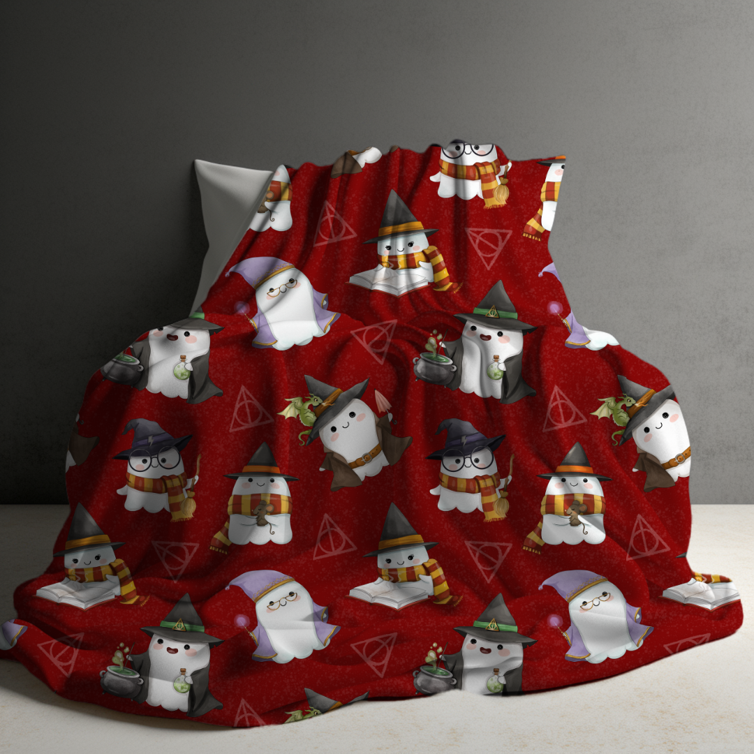 Blanket - Christmas - Magic Red Ghosts