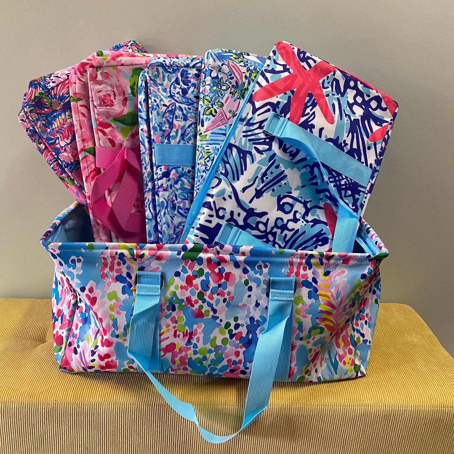 Rectangle Utility Tote - Abstract Giraffe